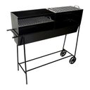 Ver imagem 1 de Churrasqueira Espetinho Aço Fe Grelhas Carrinho 100x99x26cm