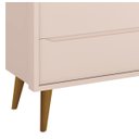 Ver imagem 3 de Cômoda Sapateira Théo New Rosa Fosco com Madeira - MoveisAqui