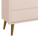 Ver imagem 3 de Cômoda Sapateira Théo New Rosa Fosco com Madeira - MoveisAqui