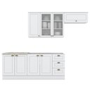 Ver imagem 1 de Cozinha Modulada 5 Pecas 280 Cm Ce379 Americana Branco Calcare Henn
