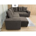 Ver imagem 3 de Sofá Canto Marrom 603 Áustria Invertido