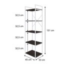 Ver imagem 4 de Estante c/05 Prateleiras 45cm Est.Branca