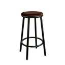 Ver imagem 1 de Kit 2 Banquetas com Encosto Design Cozinha Bancada Luna:marrom