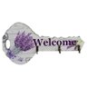 PORTA CHAVES DECORATIVO WELCOME LAVANDA - QUALEQUALE - 1