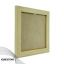 Ver imagem 2 de Kit 10 Molduras 15x15cm com Vidro e Fundo para Quadros Fotos Cor:carvalho