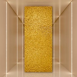 Revestimento Efeito Metálico Martelado Dourado Interno/externo 2,90m X 1,22cm - 1