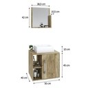 Ver imagem 4 de Conjunto Balcão C-cuba Q32 e Espelheira Soft 500 Preto Onix C-snow Carvalho