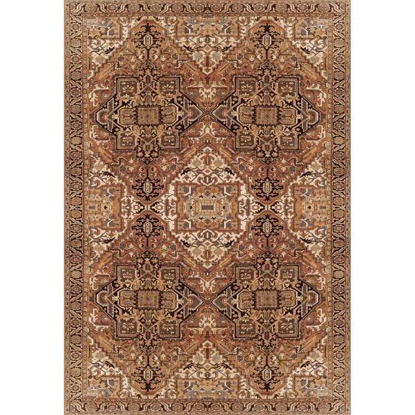 Tapete Sala Persa Marrom Dna Home Antiderrapante 200x140cm - 1