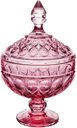 Ver imagem 1 de Potiche Decorativa Cristal de Chumbo C/Pe Angel Roxo 15X24cm