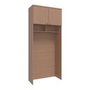 Ver imagem 1 de Guarda Roupa Modulo Ponte 2 Portas Setiba Plus Carvalho/carvalho