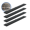 Kit 4 Prateleira Preta 90X10 + Suporte Flutuante Mdf  Organizadora Decoração Cozinha Banheiro Sala - 2