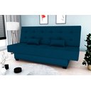 Ver imagem 1 de Sofá Cama Laila Veludo Azul E433 - Matrix