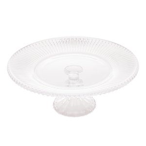 Prato Com Pé Para Bolo Cristal Renaissance 31,5cm Lyor