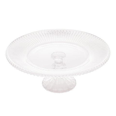 Prato Com Pé Para Bolo Cristal Renaissance 31,5cm Lyor