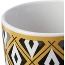 Ver imagem 3 de Caneca de Porcelana Super White com Tampa e Filtro Tebas Preto/Dourado 310Ml com Caixa de Presente