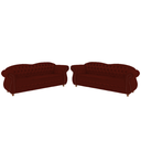 Ver imagem 1 de Dois Sofás Chesterfield Merlo 3 lugares 1,80 - Veludo Bordo / Decoração, recepção, Barbear