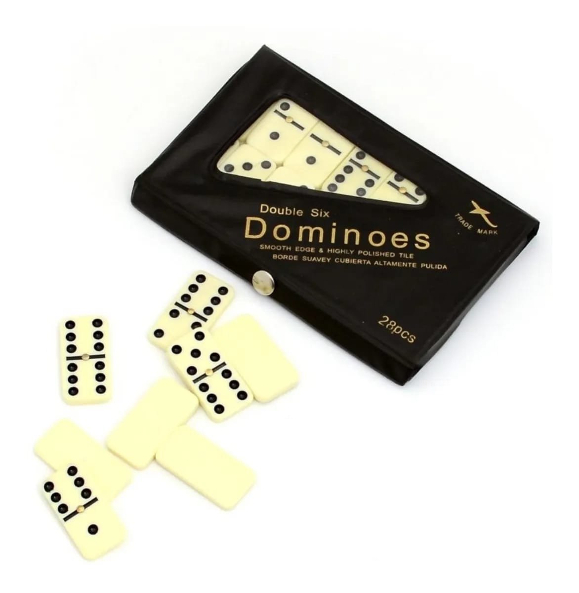 Jogo de Domino Double-Six - Lata de Luxo