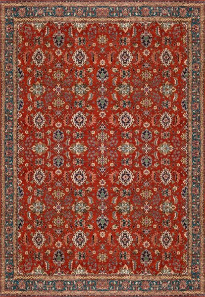 Tapete para Casa Sala Dna Home Classic Hamadan Oriental 200x140cm - 1