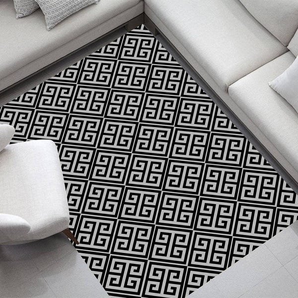 Tapete Geométrico Decoração Sala Moderno Fendhi Dna Home 200x140cm - 1