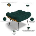 Ver imagem 4 de Kit 2 Puff's Decorativos Sala de Estar Costela L02 Bouclê Verde - Lyam Decor