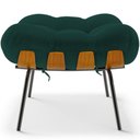 Ver imagem 2 de Kit 2 Puff's Decorativos Sala de Estar Costela L02 Bouclê Verde - Lyam Decor