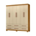 Ver imagem 1 de Roupeiro 180cm 6 Portas 6 Gavetas sem Espelho - Ssx Multicoisas