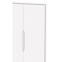 Ver imagem 4 de Guarda-Roupa Retrô 2 Portas Théo New Branco Fosco com Natural - MoveisAqui