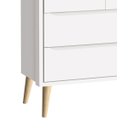 Ver imagem 3 de Guarda-Roupa Retrô 2 Portas Théo New Branco Fosco com Natural - MoveisAqui