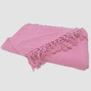 Ver imagem 2 de Manta Xale para sofá e cama 1,50x2,20m ROSA CHÁ tear artesanal decorativa protetiva