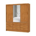 Ver imagem 2 de Guarda Roupa 9 Gavetas 3 Portas 1 Espelho Sunset-grand Line