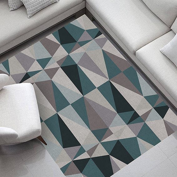 Tapete para Sala Diamonds Dna Home Antiderrapante 200x140cm - 1