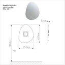 Ver imagem 3 de Lavabo e Espelho Orgânico 35cm x 43cm Wood Marrom/Branco