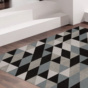 Tapete Infantil Sem Pelo Antialergico Antiderrampante Retangular Dna Home - 2