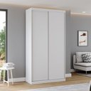 Ver imagem 1 de Guarda Roupas Modulado Solteiro 120cm 2 Portas de Correr 100% MDF Royal