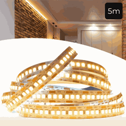Rolo Fita Led 5050 3000k 12v Rolo 100m 240 Leds/m 14.4w Ip65 Bivolt Sala de Estar - 3