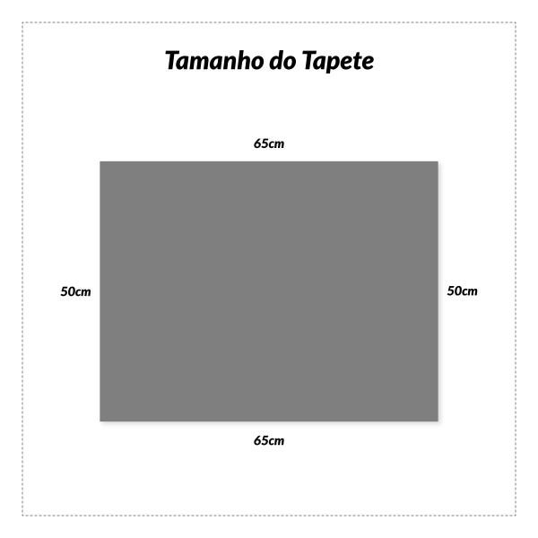 Tapete Quarto Pelo Alto Bege Peludo 65cm x 50cm Pelúcia - 4