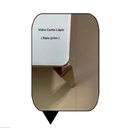 Ver imagem 3 de Mesa Bella 200 Vidro Off White Acabamento Champagne