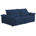 Ver imagem 3 de Sofá Retrátil e Reclinável 2,30m Clara | Conforto Premium e Design Elegante Azul Marinho