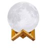 Abajur Umidificador Difusor Ar Lua Cheia 3d Luminária Rbg - 1