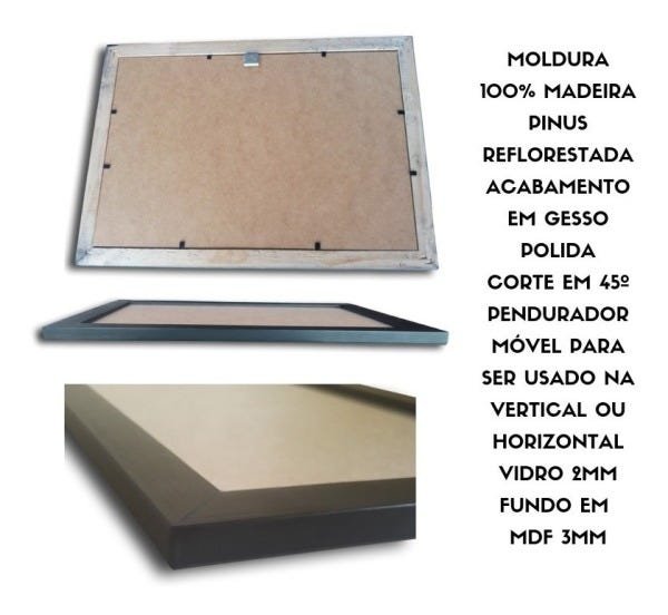 Quadro Decorativo Com Moldura e Vidro Frontal - Anime / 7 Pecados Capitas - Ban - 4