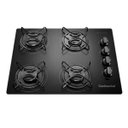 Ver imagem 1 de Cooktop à Gás 4 Bocas de Vidro Temperado Continental Preto Kc4Gp - Bivolt