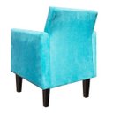 Ver imagem 3 de Poltrona Jade Azul Turquesa Slk Decor