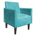 Ver imagem 1 de Poltrona Jade Azul Turquesa Slk Decor