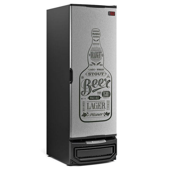 Geladeira/refrigerador 572 Litros 1 Porta Adesivado Porta de Chapa - Gelopar - 220v - Grb-57 Gw Pr