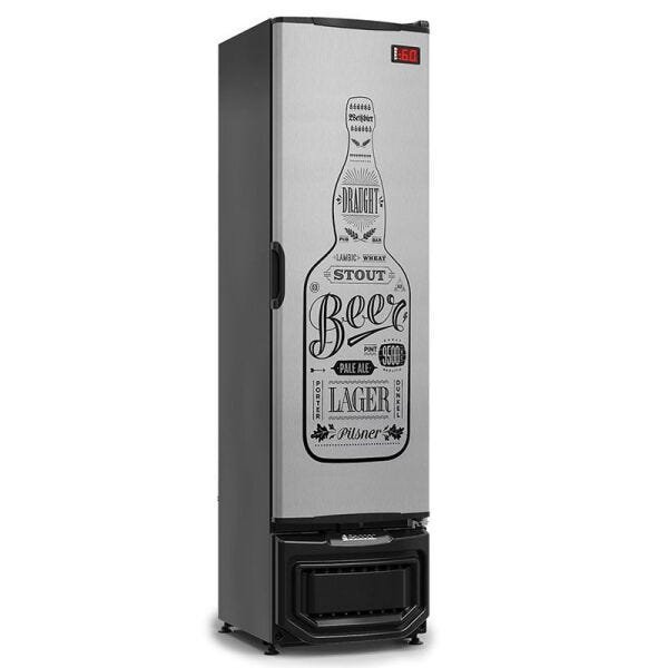 Cervejeira GRB-23EP GW Porta Cega Tipo Inox Frost Free 230 L Gelopar - Condensador Estático com - 2