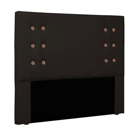 Cabeceira Decorativa King Size 1,95M Kors PU Marrom - Gran Belo