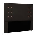 Ver imagem 1 de Cabeceira Decorativa King Size 1,95M Kors PU Marrom - Gran Belo