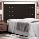 Ver imagem 5 de Cabeceira Decorativa King Size 1,95M Kors PU Marrom - Gran Belo