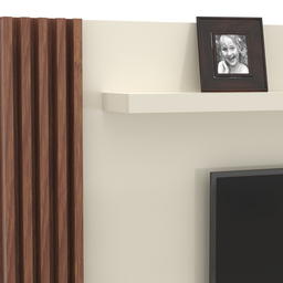 Painel Home Paris para Tv até 55 Polegadas Ripado com Espelho - 7