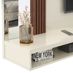 Painel Home Paris para Tv até 55 Polegadas Ripado com Espelho - 8